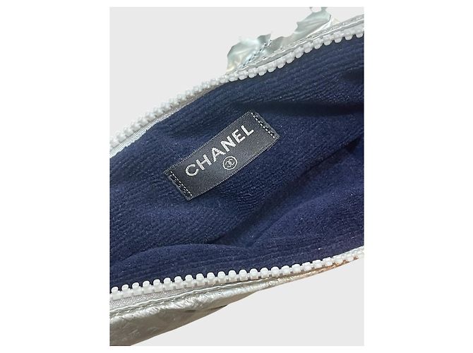 Bolso de mano Chanel plateado Metálico - vista 8