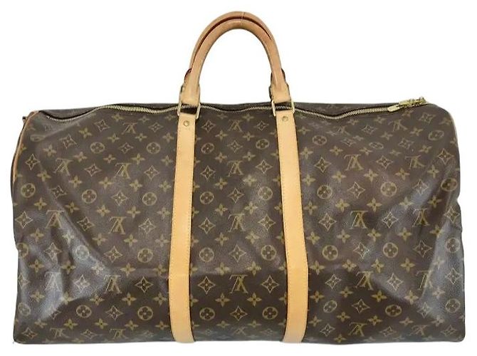 Louis Vuitton Keepall Monogram Canvas 60 Marron - vue 2