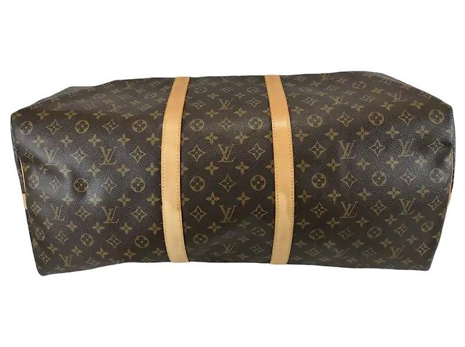 Louis Vuitton Keepall Monogram Canvas 60 Marron - vue 3