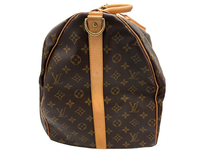 Louis Vuitton Keepall Monogram Canvas 60 Marron - vue 4