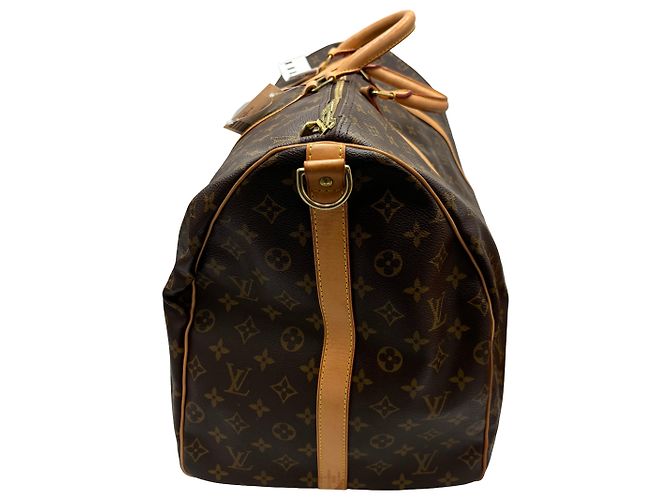 Louis Vuitton Keepall Monogram Canvas 60 Marron - vue 5