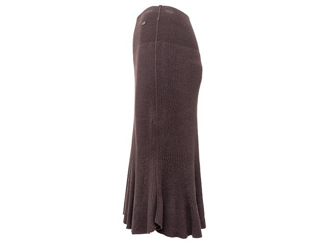 Gonna in lana Sonia Rykiel Marrone - vista 2