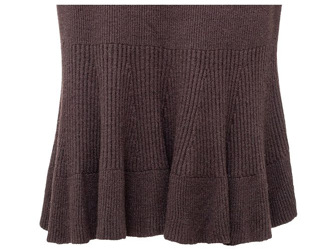 Gonna in lana Sonia Rykiel Marrone - vista 6