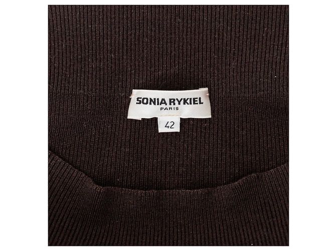 Gonna in lana Sonia Rykiel Marrone - vista 7
