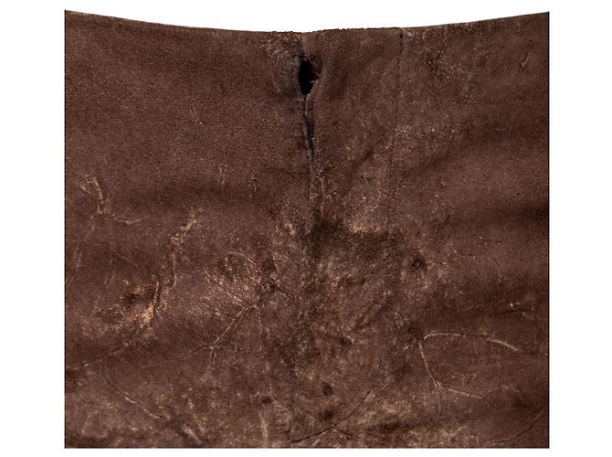 Calças de camurça com corte a laser Roberto Cavalli Marrom - vista 8