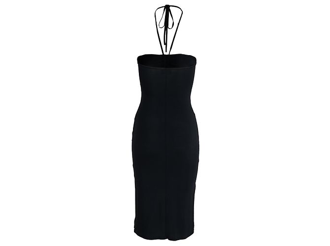 Autre Marque Swish Jeans-Kleid mit Ziernieten Schwarz - Ansicht 2