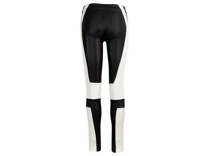 Autre Marque Calças de couro preto e branco Ash Studio Paris - vista 3
