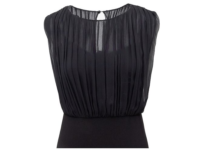 Plisseekleid Alice + Olivia Schwarz - Ansicht 3