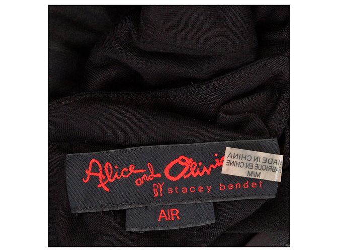 Plisseekleid Alice + Olivia Schwarz - Ansicht 8