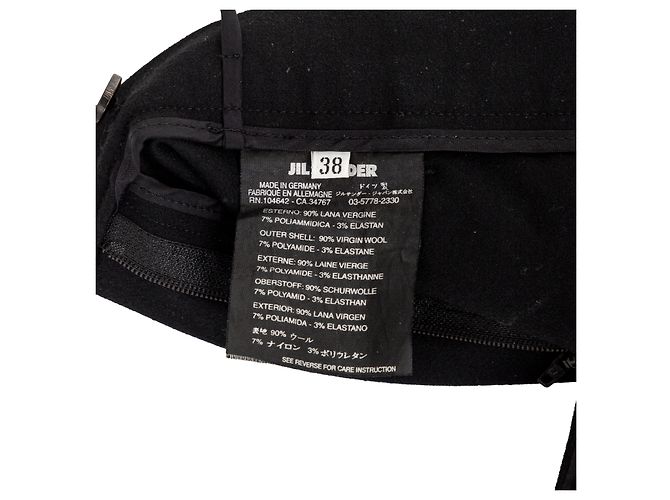 Pantaloni sartoriali Jil Sander Nero - vista 13
