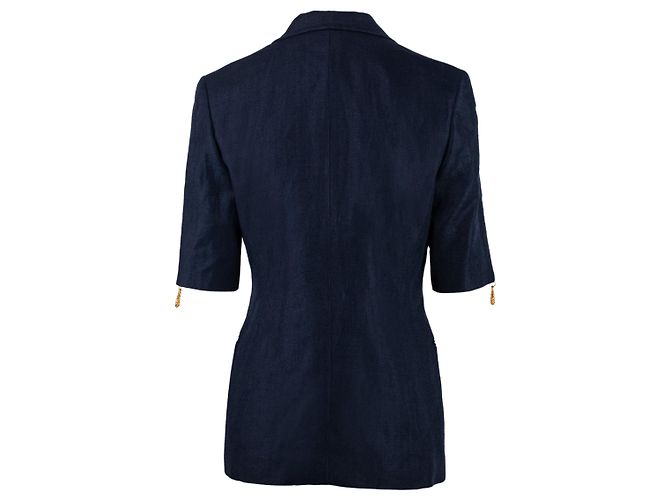 Autre Marque Baila Blue Cotton Jacket - view 2