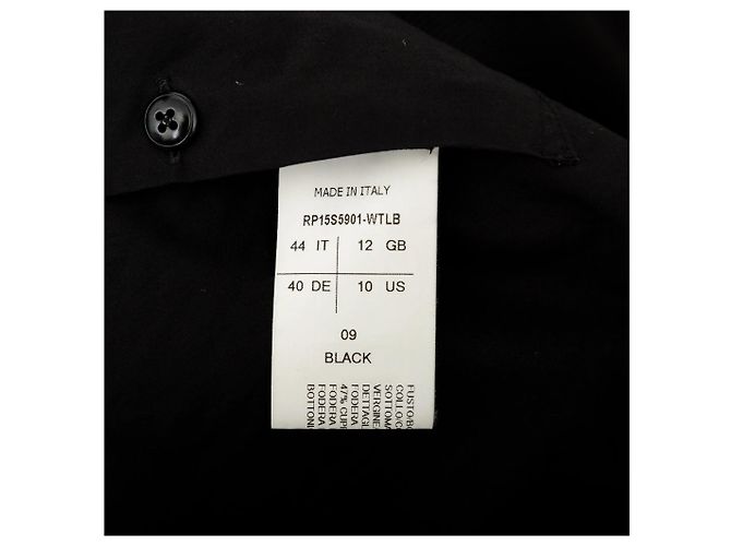 Rick Owens Asymmetrische Jacke Schwarz - Ansicht 11