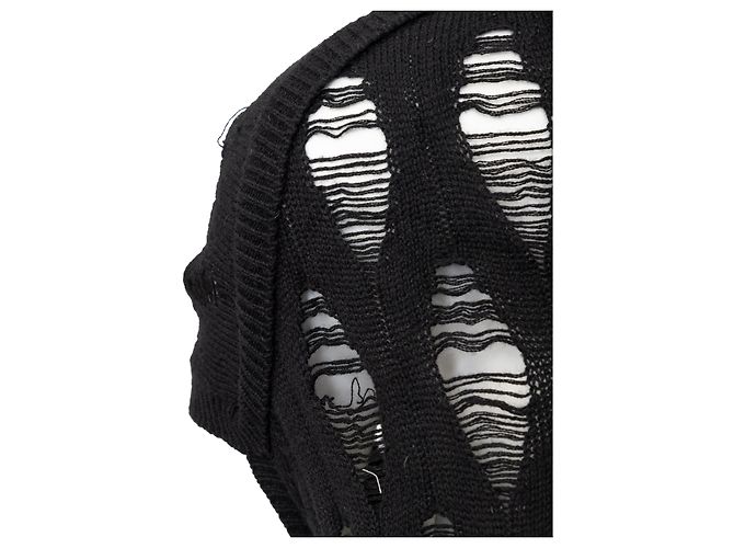 T-shirt Destroyed Alexander McQueen Preto - vista 6