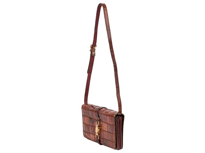 Autre Marque Borsa in pelle marrone Collection Privée - vista 3