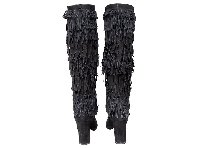 Botas con flecos Aquazzura Negro - vista 5