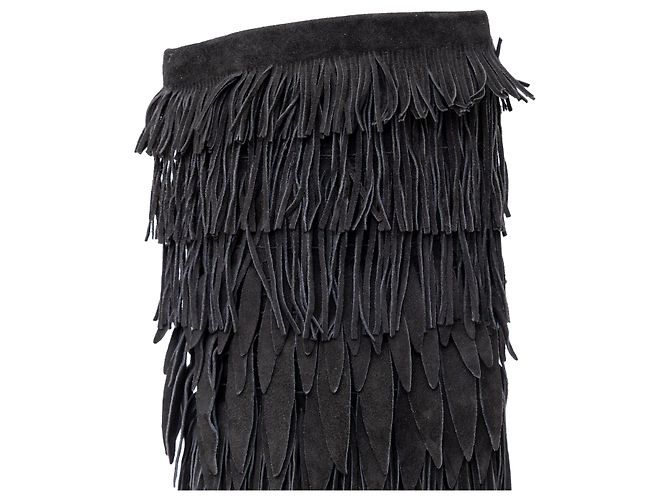 Botas con flecos Aquazzura Negro - vista 7