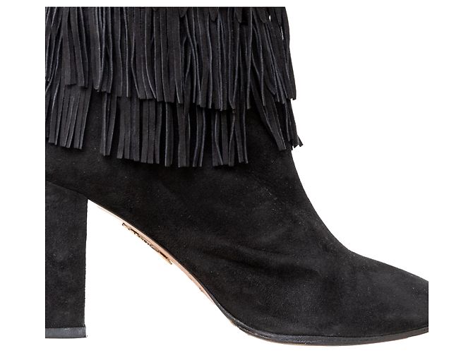 Botas con flecos Aquazzura Negro - vista 8
