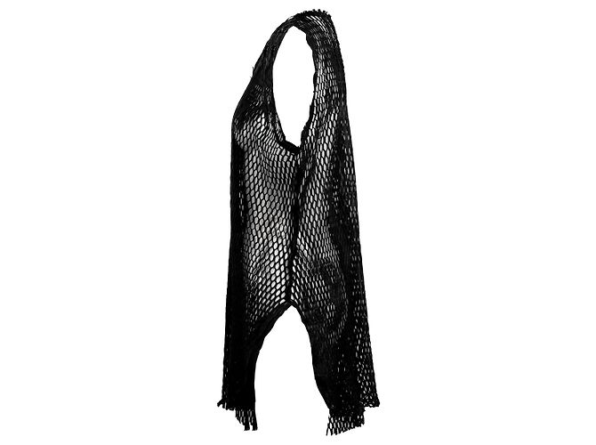 Autre Marque Cutulicult Leder-Longtop mit Cut-outs - Ansicht 3
