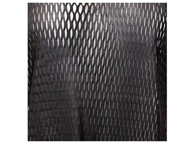 Autre Marque Cutulicult Leder-Longtop mit Cut-outs - Ansicht 7