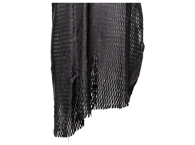 Autre Marque Cutulicult Leder-Longtop mit Cut-outs - Ansicht 9