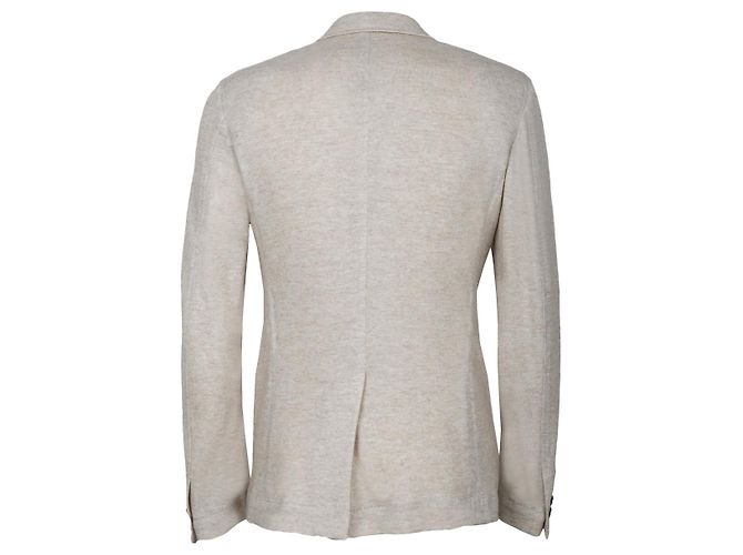 Autre Marque Blazer leve de techno-jersey bege - vista 2