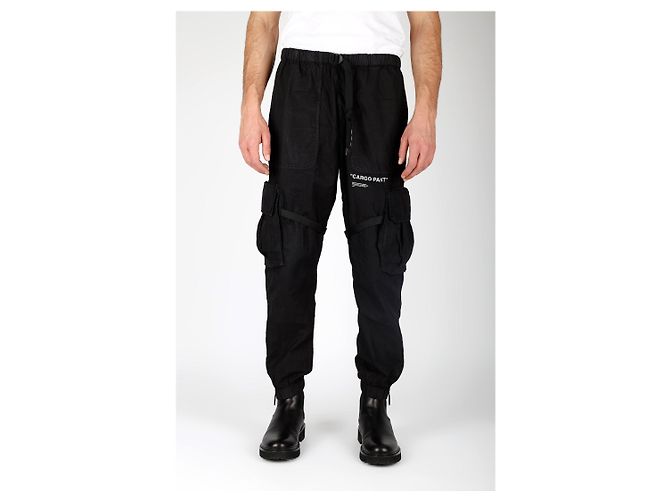 Off White Pantalones Cargo Off-White Negro - vista 2