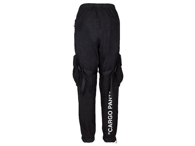 Off White Pantalones Cargo Off-White Negro - vista 3
