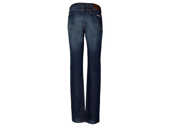 Autre Marque 2 Blaue Jeans aus Baumwolle Regular Fit Herren - Ansicht 2