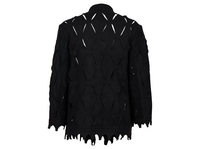 Autre Marque Diliborio Cut Up Mantel Schwarz - Ansicht 2