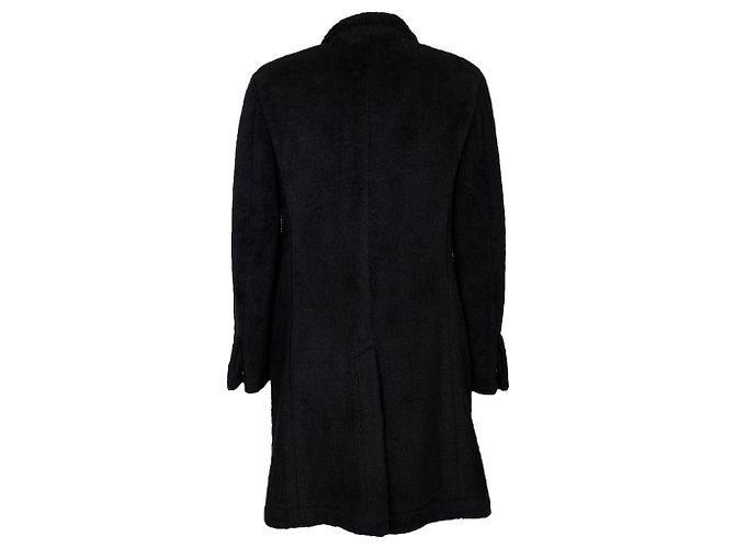 Autre Marque Schwarzer Softcoat Wollmischung - Ansicht 2