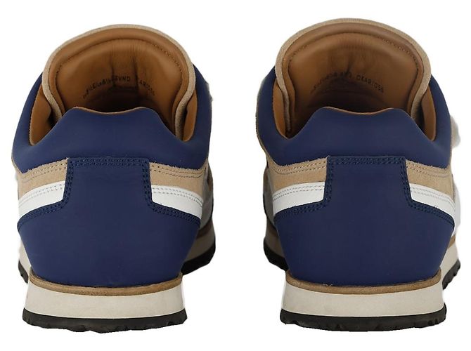 Bally Sneaker aus Leder blau und beige - Ansicht 4