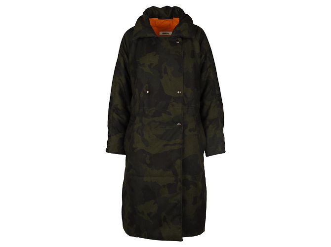 Autre Marque Giacca lunga Marios con stampa militare Verde - vista 2