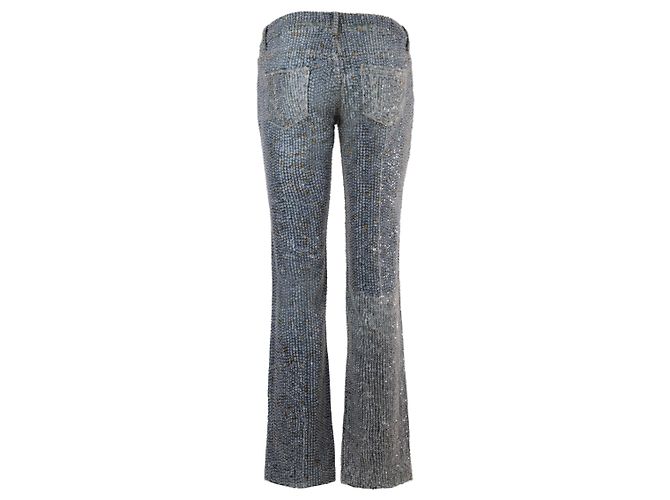 Autre Marque Jo No Fui Jeans mit Pailletten Blau - Ansicht 2