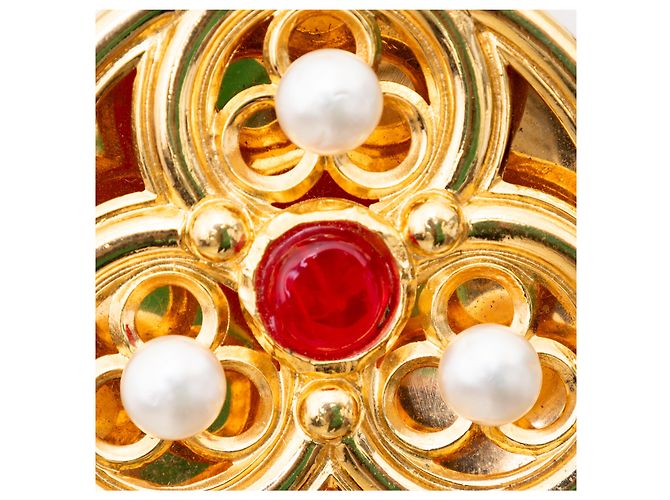 Chanel Halskette mit Medaillon Golden - Ansicht 6