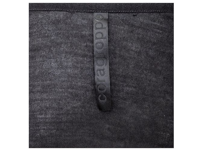Autre Marque Cora Groppo offene Strickjacke Schwarz - Ansicht 10