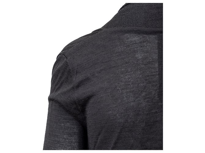 Autre Marque Cora Groppo offene Strickjacke Schwarz - Ansicht 4