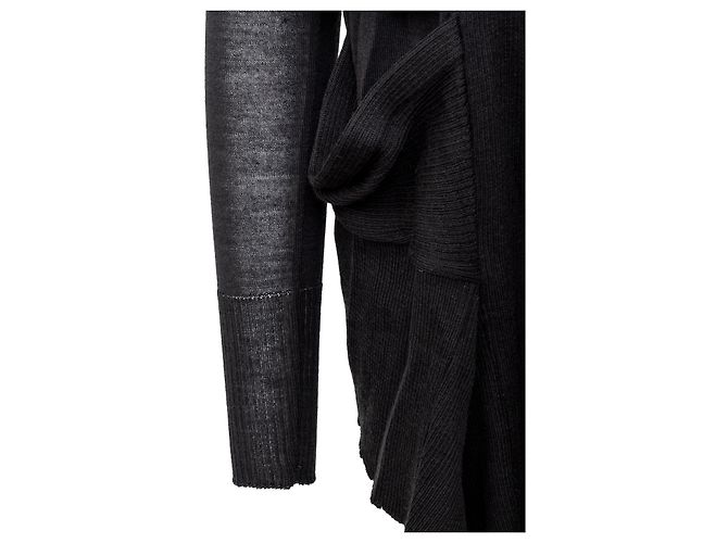 Autre Marque Cora Groppo offene Strickjacke Schwarz - Ansicht 7