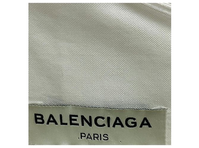 Blusa Balenciaga bianca a maniche lunghe in cotone con anelli Bianco - vista 4