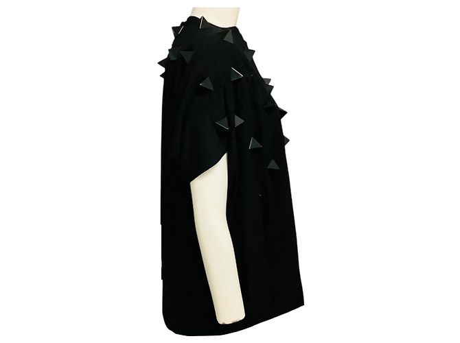 Top de jersey negro con pedrería Junya Watanabe - vista 2