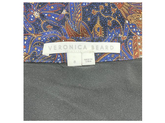 Gonna asimmetrica Trixie in seta paisley Veronica Beard Multicolore - vista 4