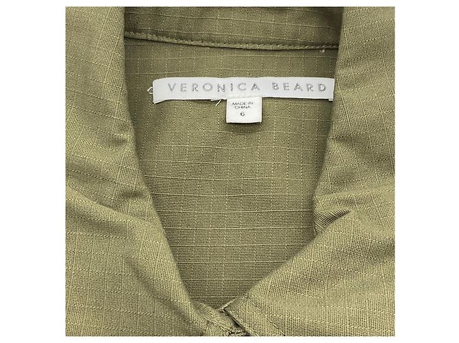 Giacca Utility Heritage in cotone verde armata Veronica Beard con pizzo - vista 4