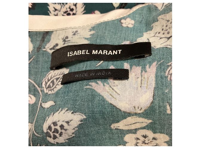 Isabel Marant Multi Celwood Baumwoll-Top in Dunkelgrün - Ansicht 4