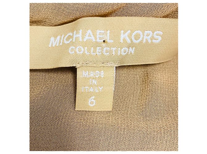Michael Kors Collection Black / Nude Cocktailkleid aus Spitze mit Rüschen Schwarz - Ansicht 4