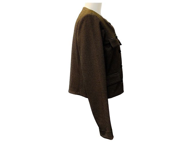 Chaqueta de punto Berkley Veronica Beard Acorn / Black Castaño - vista 2