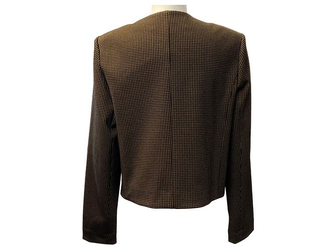 Chaqueta de punto Berkley Veronica Beard Acorn / Black Castaño - vista 3