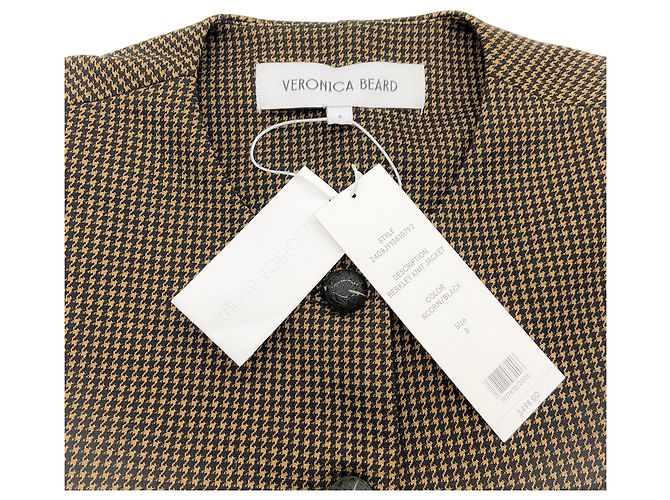 Chaqueta de punto Berkley Veronica Beard Acorn / Black Castaño - vista 4