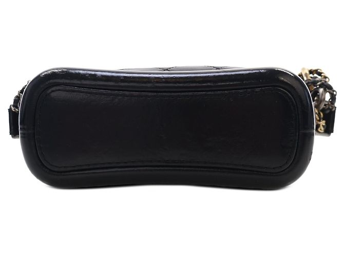 Borsa Gabrielle Hobo Small in pelle di vitello invecchiata nera Chanel Nero - vista 3