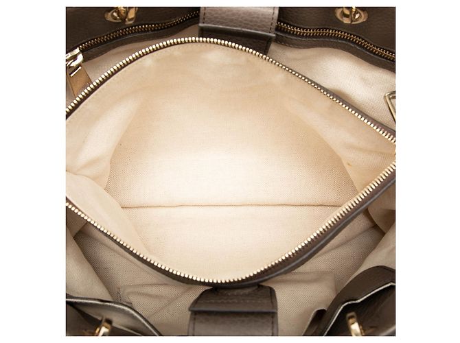 Bamboo Bolsa Gucci Medium Shopper Satchel em couro de bezerro marrom com bambu - vista 4