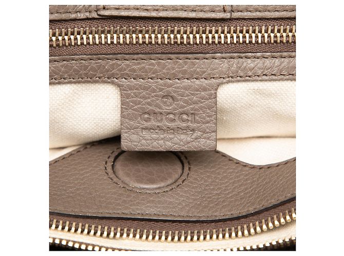 Bamboo Bolsa Gucci Medium Shopper Satchel em couro de bezerro marrom com bambu - vista 5