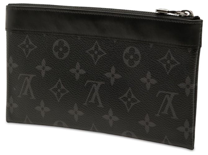 Bolsa de mão Louis Vuitton Monogram Eclipse Pochette Discovery PM preta Preto - vista 2
